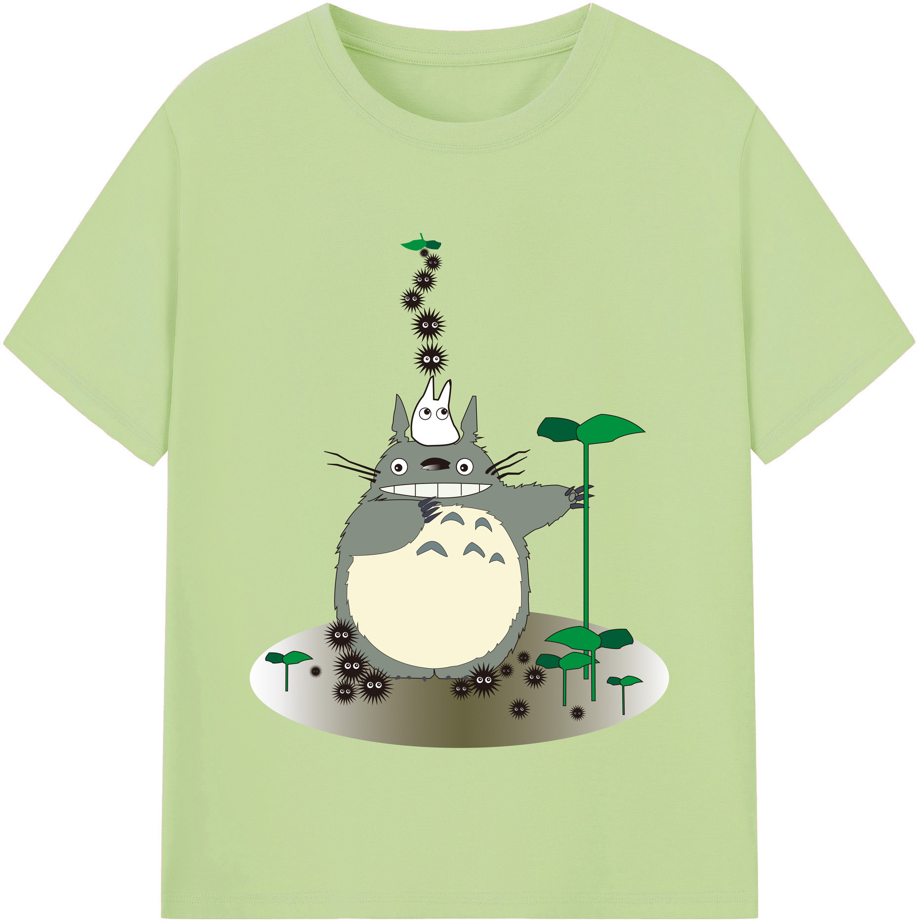 （画像用） となりのトトロ 草壁メイ 草壁サツキ My Neighbor Totoro Satsuki Kusakabe Mei Kusakabe 綿100％半袖Tシャツ（フロントプリント）